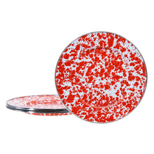 Load image into Gallery viewer, Splatterware Enamel Dinner Plates - Set of 4