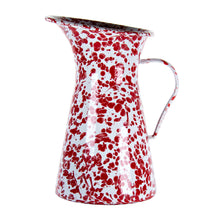 Load image into Gallery viewer, Splatterware Medium Enamel Pitcher by Golden Rabbit