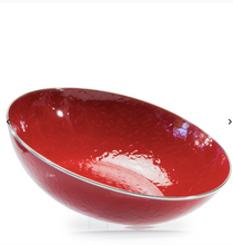 Load image into Gallery viewer, Splatterware Enamel Large Serving Bowl
