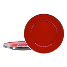 Load image into Gallery viewer, Splatterware Enamel Dinner Plates - Set of 4