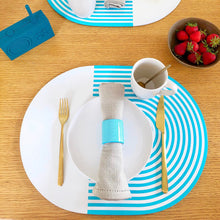 Load image into Gallery viewer, Stripes and Solids Lacquer Placemats by Von Gern Home
