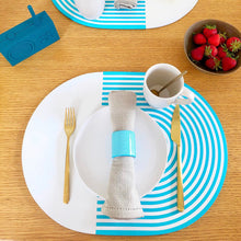 Load image into Gallery viewer, Stripes and Solids Lacquer Placemats by Von Gern Home