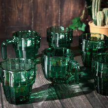 Load image into Gallery viewer, Cactus Stackable Green Glasses Set of 6
