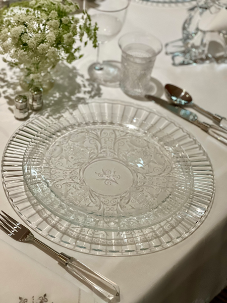 Artel Glass Clear Baroko Dinner Plate