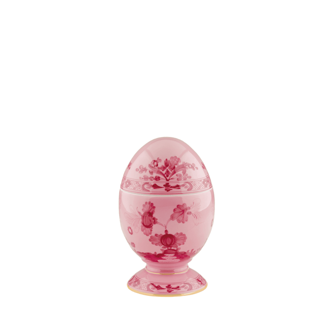 Ginori 1735 Oriente Italiano Small Porpora Covered Egg