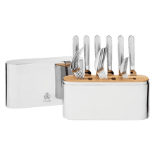 Load image into Gallery viewer, Concorde 24-Piece Stainless Steel Flatware Set

