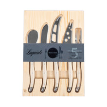 Load image into Gallery viewer, Laguiole 5-Piece Artisan Ivory-Colored Cheese Knife Set
