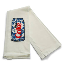 Load image into Gallery viewer, Vibrantly Blue - Towel - Chinoiserie Diet Coke
