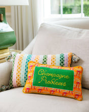 Load image into Gallery viewer, Furbish Studio - Champagne Problems Needlepoint Pillow
