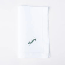 Load image into Gallery viewer, &quot;Merry&quot; Dinner Napkin - Set of 12 | No Reservations
