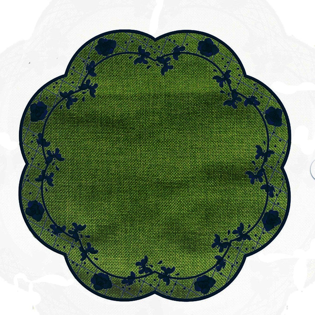 Iza Silva -Luxury Tableware - The Original Florentine Collection -Placemats : Green