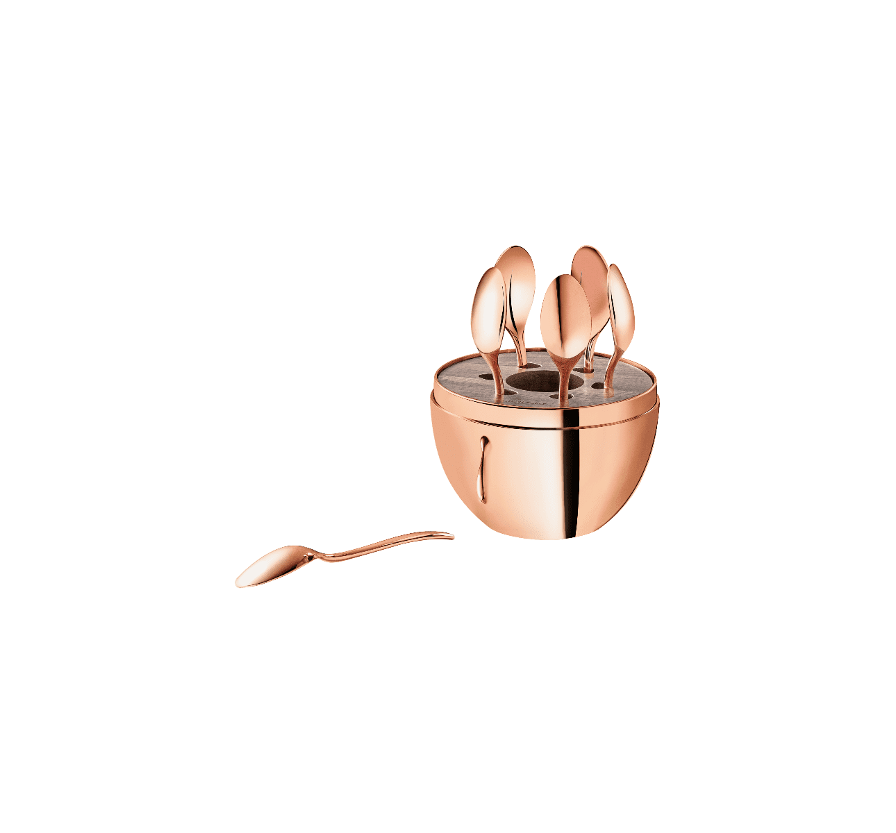 MOOD Coffee Rose Gold 6-Piece Espresso Spoon Set – TRUNK Curated