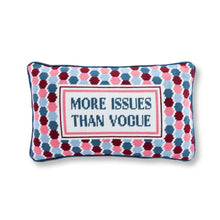 Load image into Gallery viewer, Furbish Studio - More Issues Needlepoint Pillow
