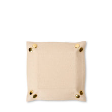 Load image into Gallery viewer, Boulevard - "Andy" Canvas and Leather Valet Tray (Personalizable): Tan
