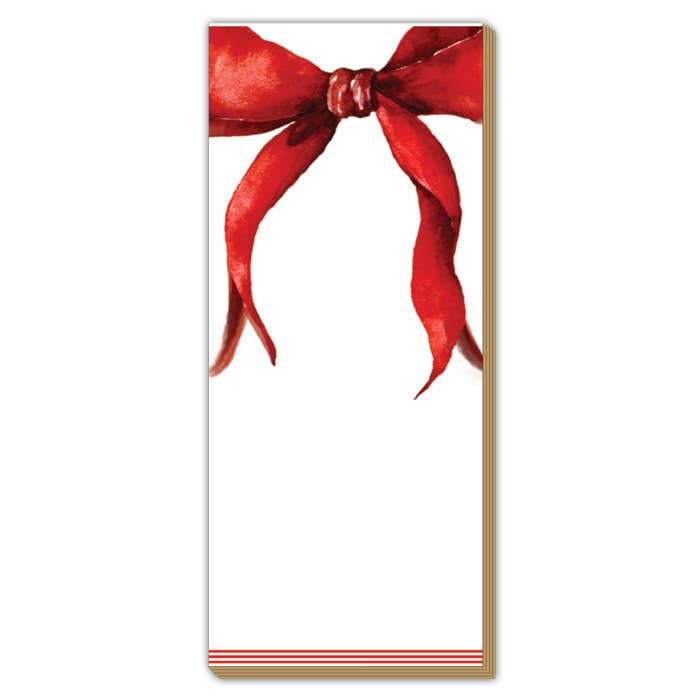 RosanneBeck Collections - Tom Tom Holiday Red Bow Luxe Skinny Pad