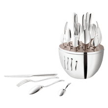 Load image into Gallery viewer, MOOD Silver-Plated 24-Piece Flatware Set
