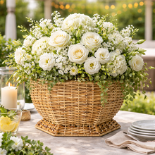 Load image into Gallery viewer, The Enchanted Home - Hexagon Wicker Planter (3 Sizes): Medium
