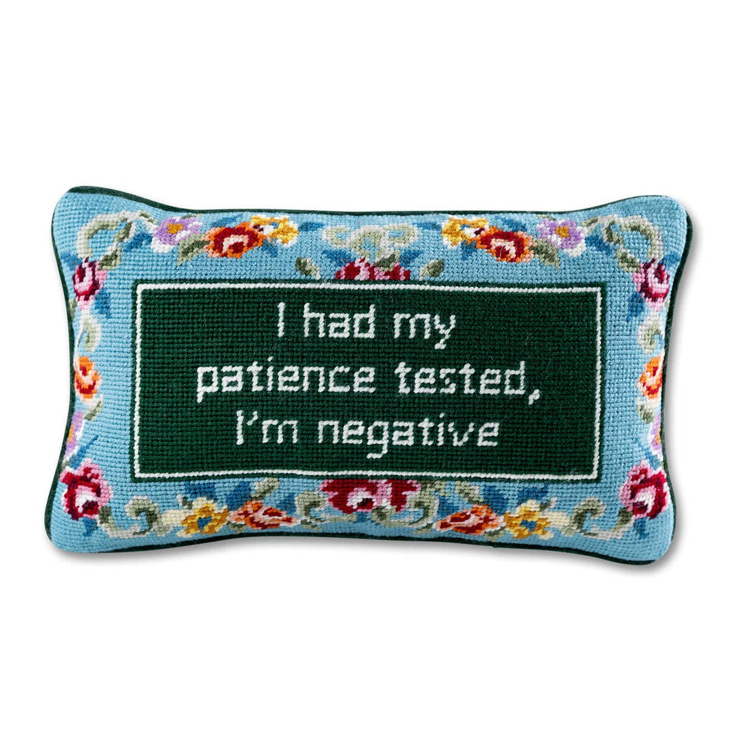 Furbish Studio - Patience Needlepoint Pillow