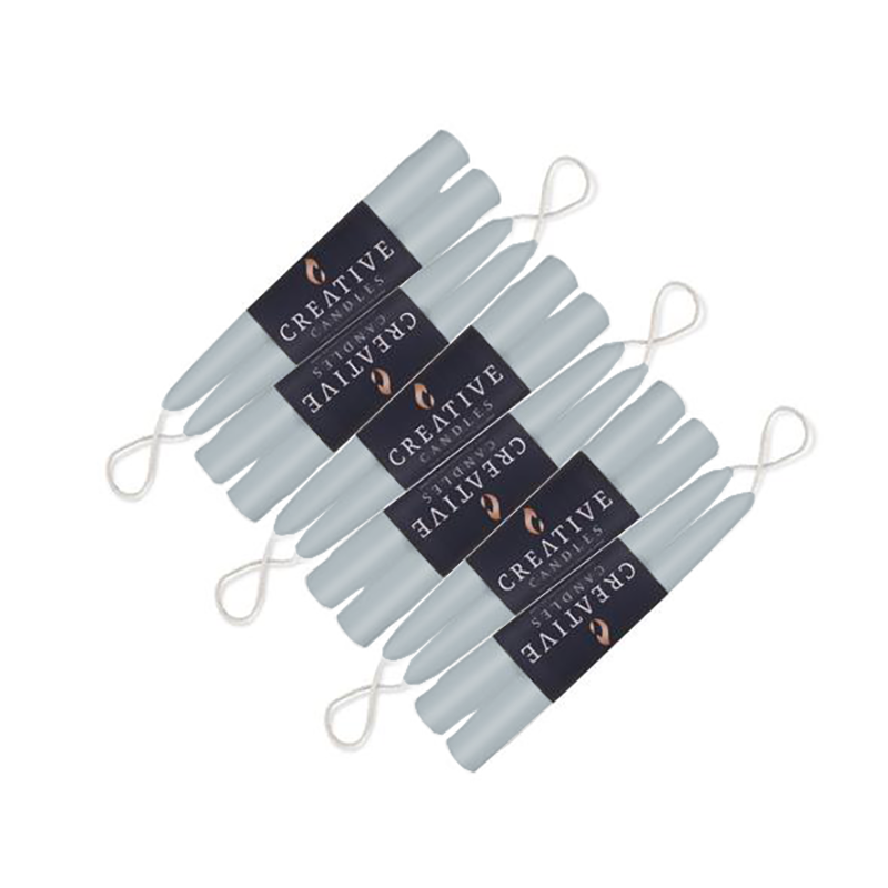 Misty Morning Dripless Taper Candles - Set of 12