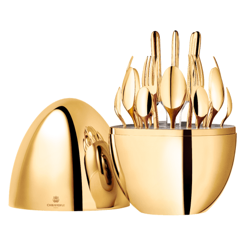 MOOD 24-Piece 24-Carat Gold Flatware Set