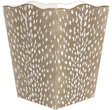 Load image into Gallery viewer, Marye-Kelley - WB9062- Tan  Antelope Wastepaper Basket

