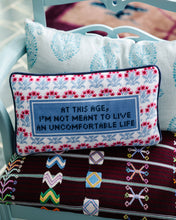Load image into Gallery viewer, Furbish Studio - Uncomfortable Needlepoint Pillow
