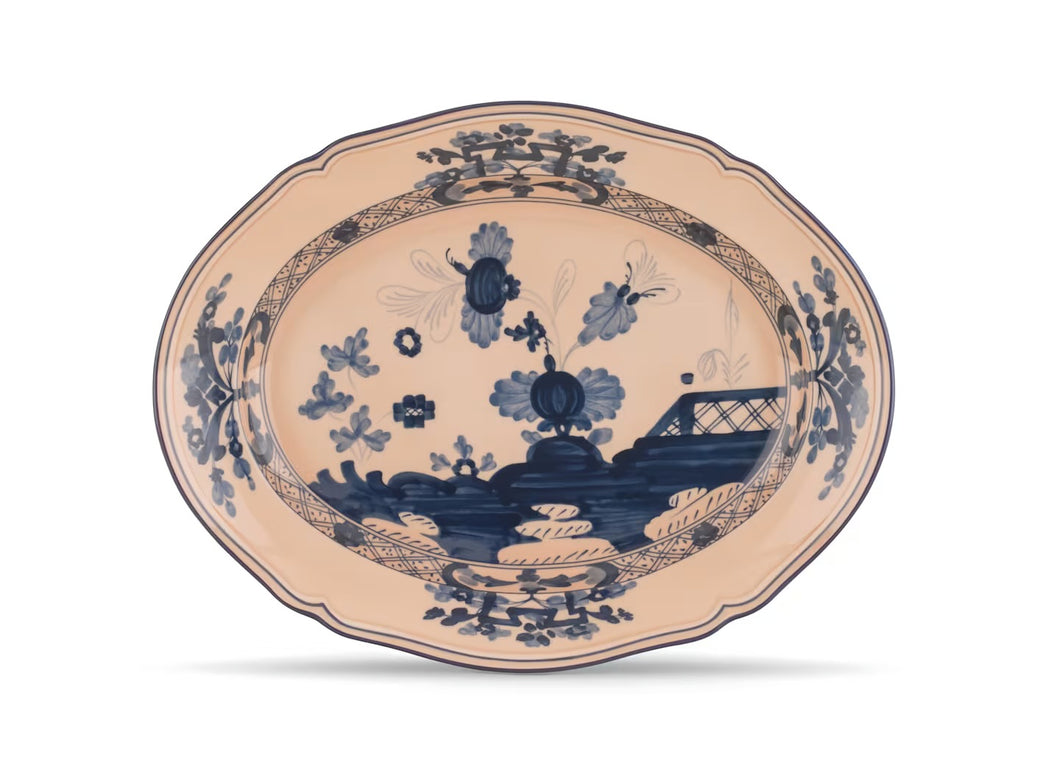 Ginori 1735 Oriente Italiano Cipria Oval Flat Platter