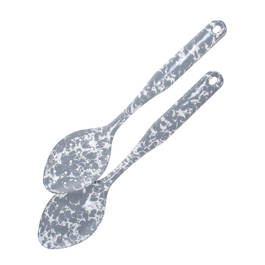 Splatterware Enamel Spoon Set by Golden Rabbit