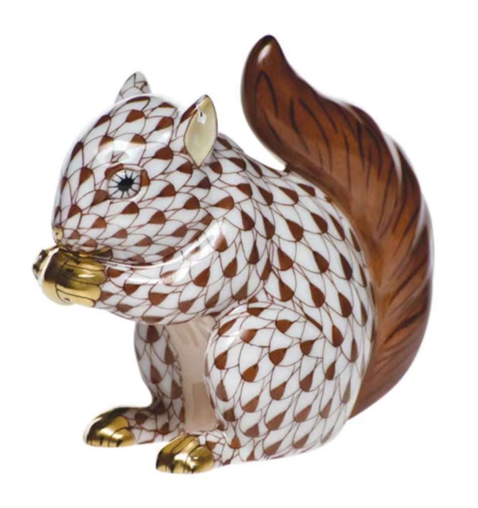 Herend Baby Squirrel Figurine