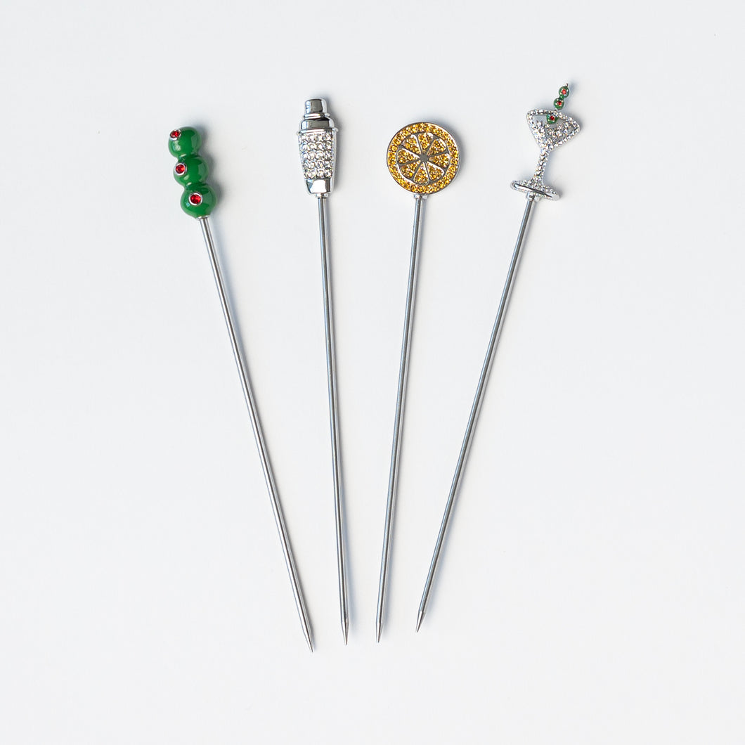 Martini Cocktail Picks – Set of 4 | No Reservation