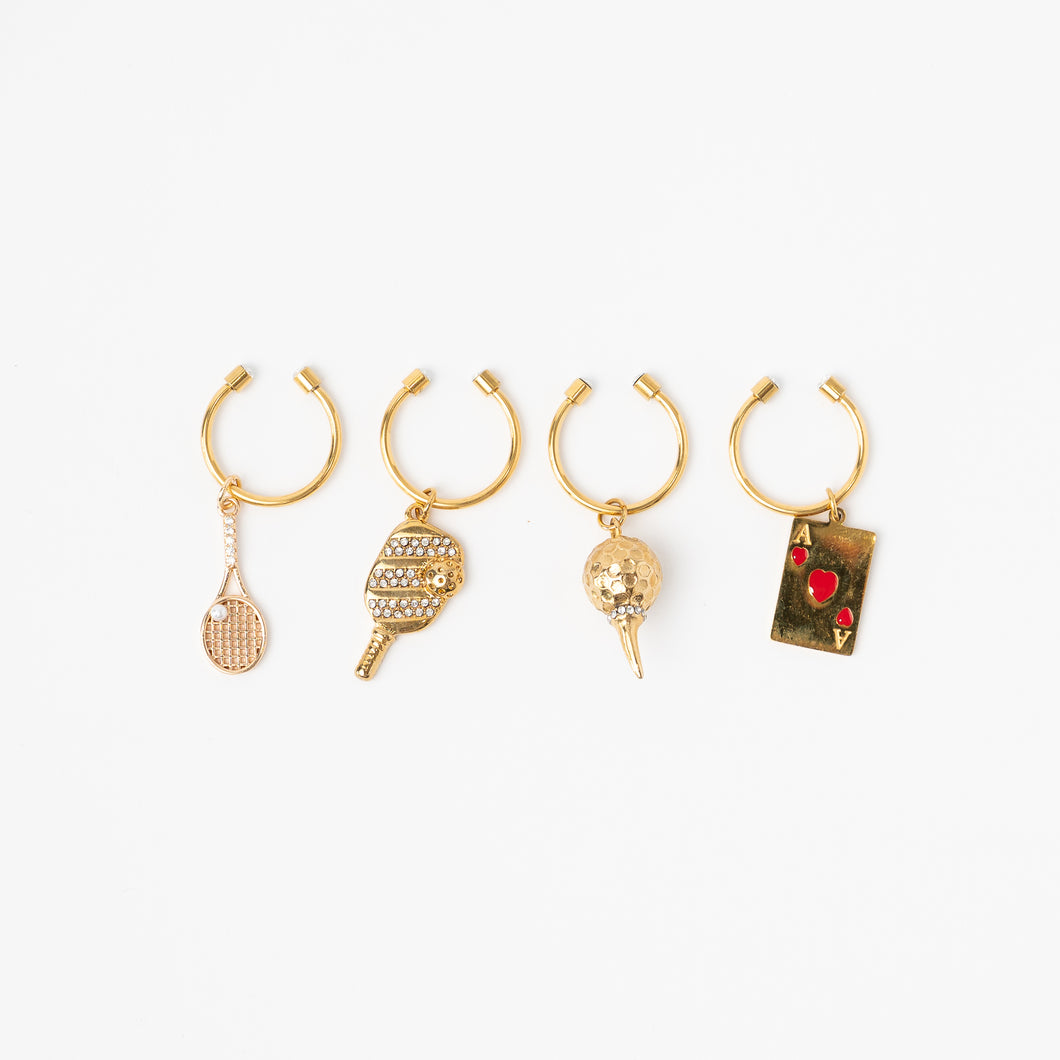 Country Club Wine Charms – Set of 4 | No Reservation