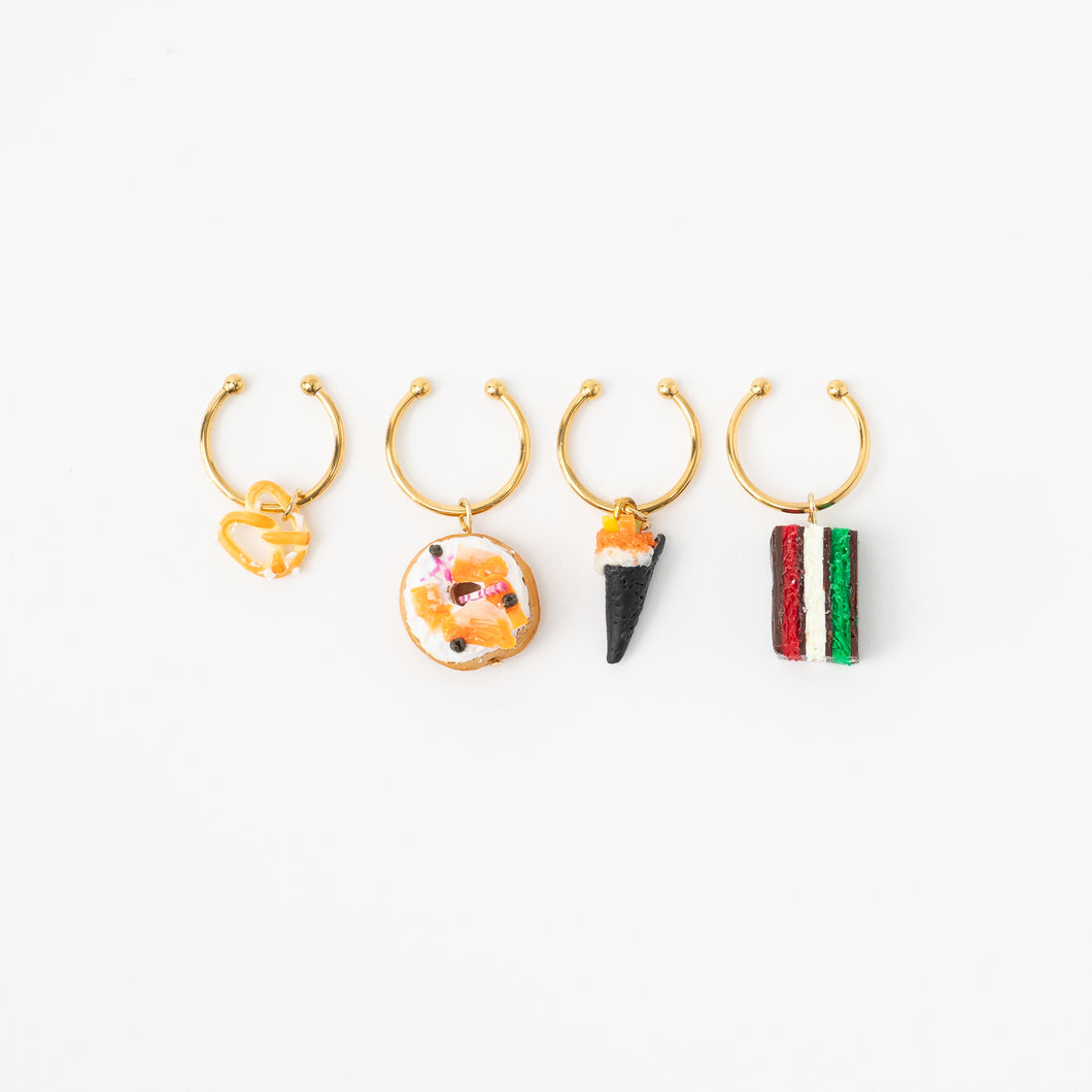 Foodie Wine Charms – Set of 4 | No Reservation