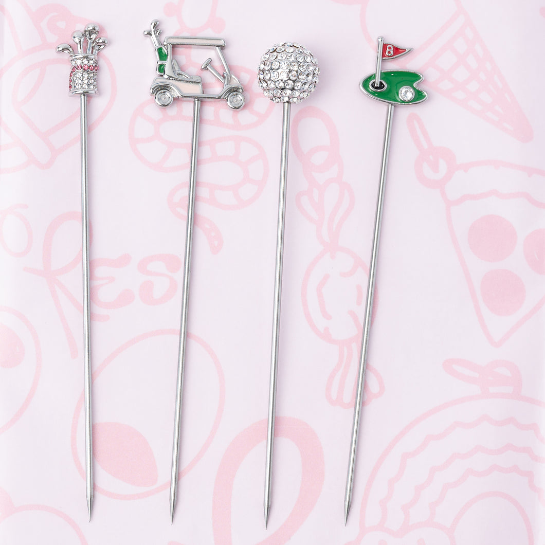 Golf Cocktail Picks – Set of 4 | No Reservation