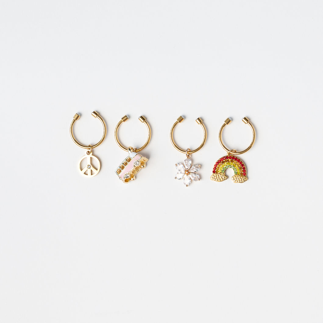 Groovy Wine Charms – Set of 4 | No Reservation