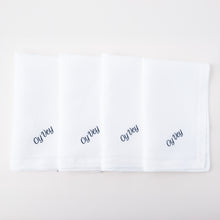 Load image into Gallery viewer, OY VEY Linen Dinner Napkins – Set of 12 | No Reservation
