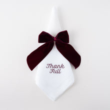 Load image into Gallery viewer, Thank Full Linen Dinner Napkins – Set of 12 | No Reservation
