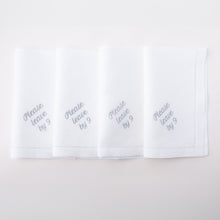 Load image into Gallery viewer, Please Leave by 9 Linen Dinner Napkins – Set of 12 | No Reservation
