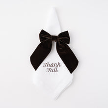 Load image into Gallery viewer, Thank Full Linen Dinner Napkins – Set of 12 | No Reservation
