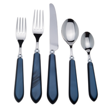 Load image into Gallery viewer, Capdeco Omega Sapphire 5-Piece Flatware Set
