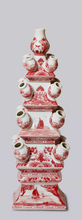 Load image into Gallery viewer, Red and White Porcelain Tulipiere
