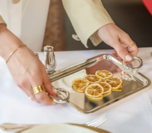 Load image into Gallery viewer, Vertigo Silverplated Tray by Christofle
