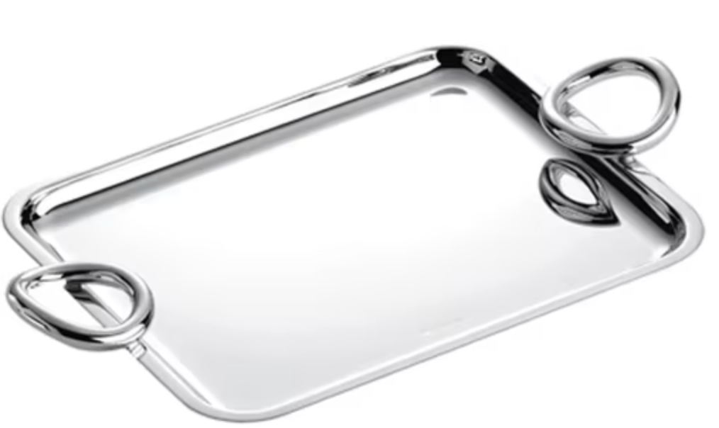 Vertigo Silverplated Tray by Christofle