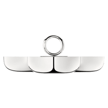 Load image into Gallery viewer, Vertigo Silver-Plated 3-Bowl Snack Dish
