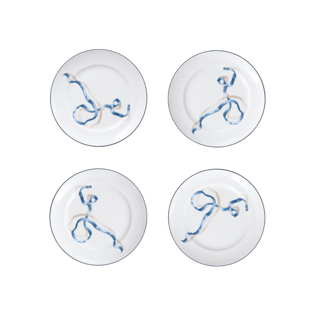 Sprezz - Ribbon Dessert Plates | Set of Four