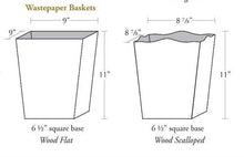 Load image into Gallery viewer, Marye-Kelley - Ancient Tobacco Leaf Wastepaper Basket: Flat Top
