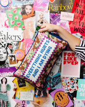 Load image into Gallery viewer, Furbish Studio - Everything Hurts Needlepoint Pillow

