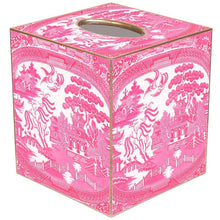 Load image into Gallery viewer, Pink Willow Tissue Box Cover Tissue Box Cover by Marye-Kelley

