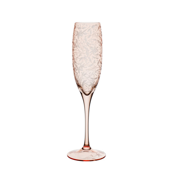 Narcissus Wine Flute in Salmon by Artel
