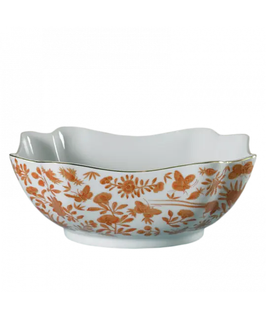 Mottahedeh China Sacred Bird & Butterfly Square Bowl