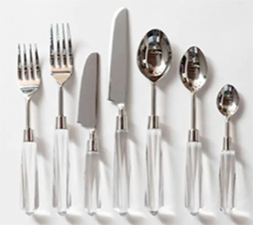 7 Piece Prism Flatware Set - Sold as a set of 6 place settings